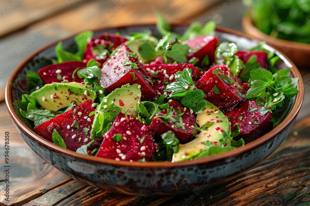 Delicious Beetroot Salad with Avocado Delicious Beetroot Salad with Avocado