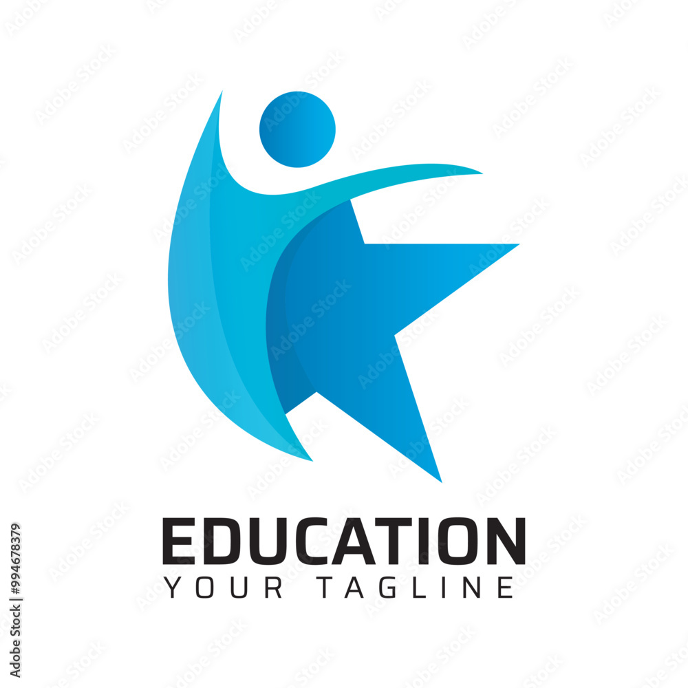 Premium Quality education college coaching academy abstract modern minimalist 3d colorful logo design template Premium Quality education college coaching academy abstract modern minimalist 3d colorful logo design template