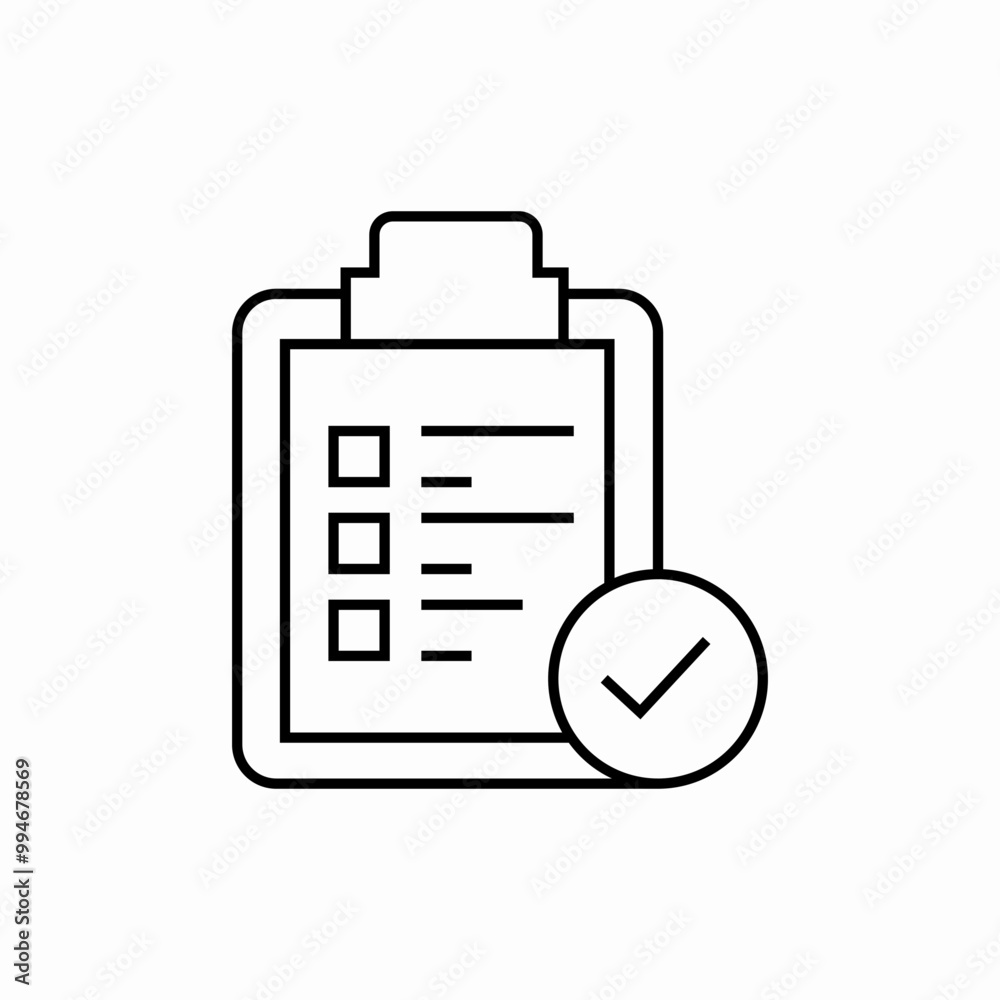 financial checklist icon sign vector financial checklist icon sign vector