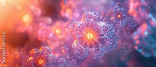 Dynamic Fractal Patterns: Mesmerizing Visuals for Medical Technology Banner