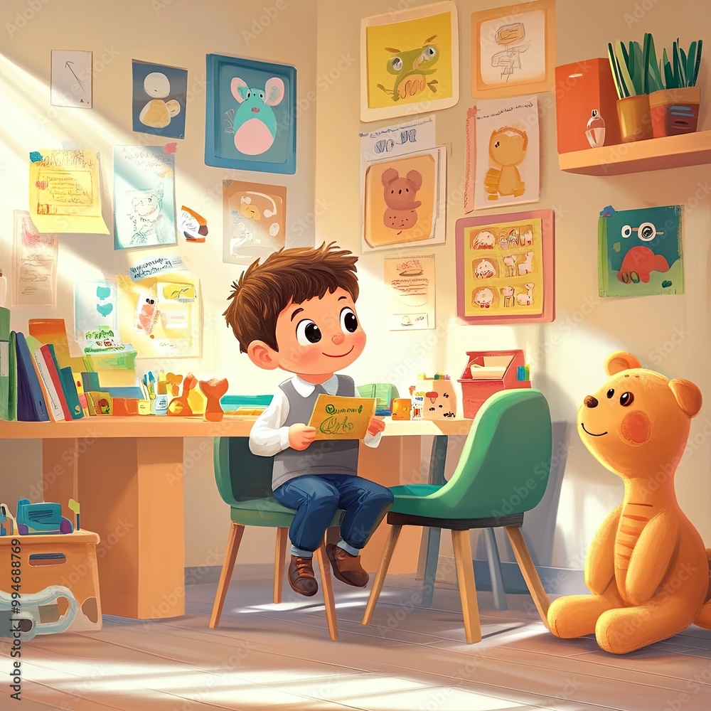 Childhood Joy in a Playful Room Childhood Joy in a Playful Room
