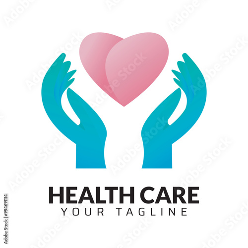 Premium Quality healthcare medical abstract modern minimalist 3d colorful logo design template