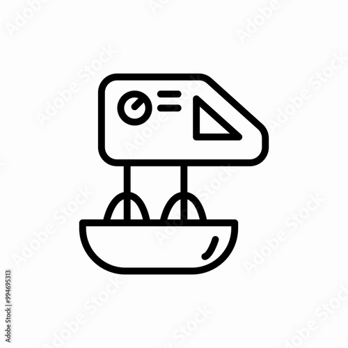 blender machine icon sign vector