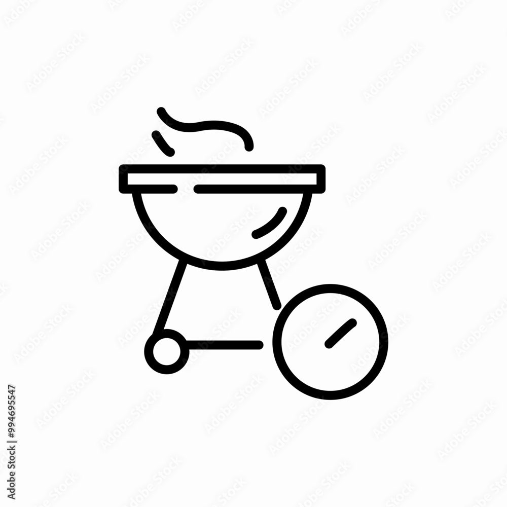 grilling on barbecue icon sign vector grilling on barbecue icon sign vector
