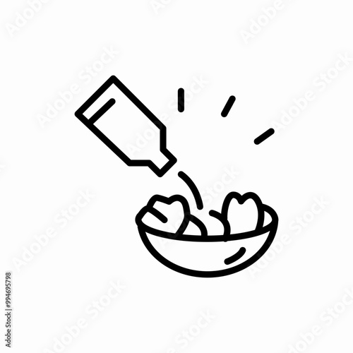 sauce addition icon sign vector
