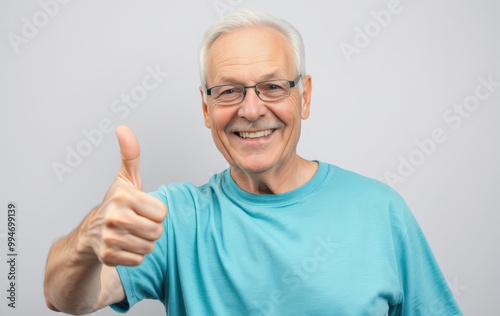 Senior Man Giving Thumbs Up