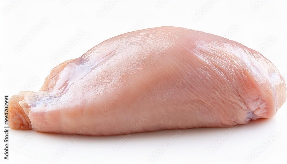 Raw Chicken Breast Isolated on White Background Raw Chicken Breast Isolated on White Background