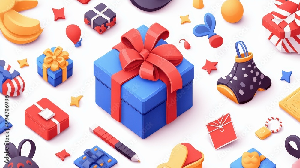 Fototapeta premium EyeCatching Black Friday Illustrations Capturing Thrilling Special Offers Irresistible Price Drops and the Excitement of Holiday Shopping Season