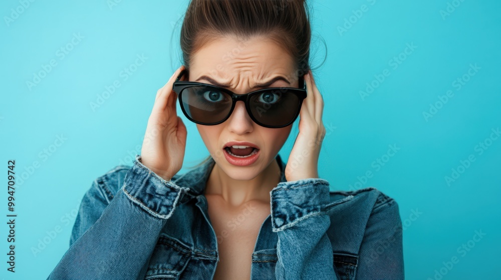 Young Woman Expressing Shock Young Woman Expressing Shock