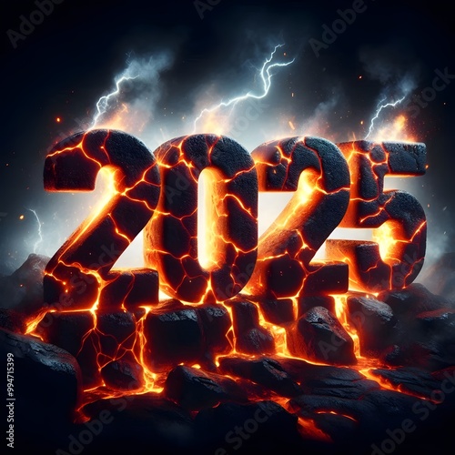 Molten Glowing Lava Numbers 