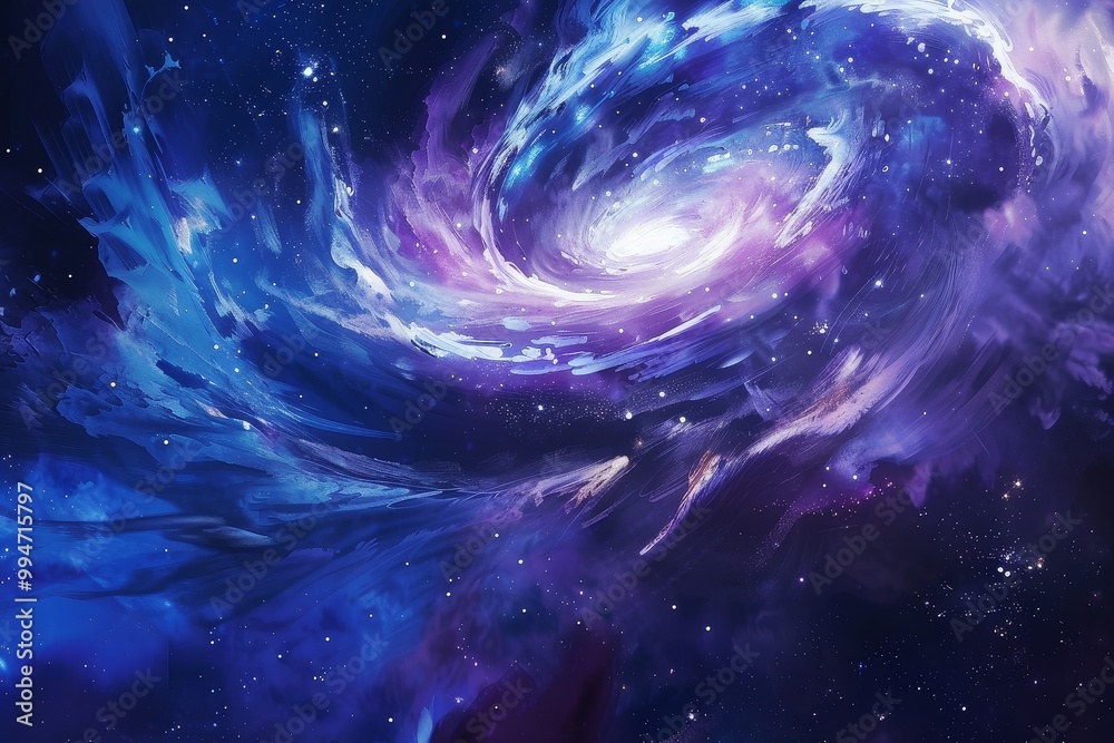 Mesmerizing Cosmic Spiral: Stardust's Embrace Mesmerizing Cosmic Spiral: Stardust's Embrace