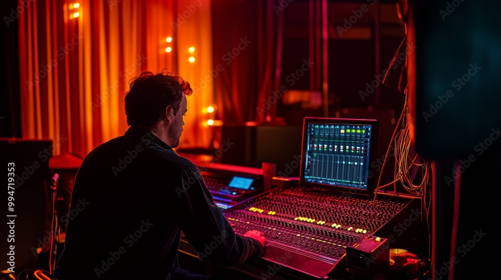 Sound Engineer at Work Sound Engineer at Work