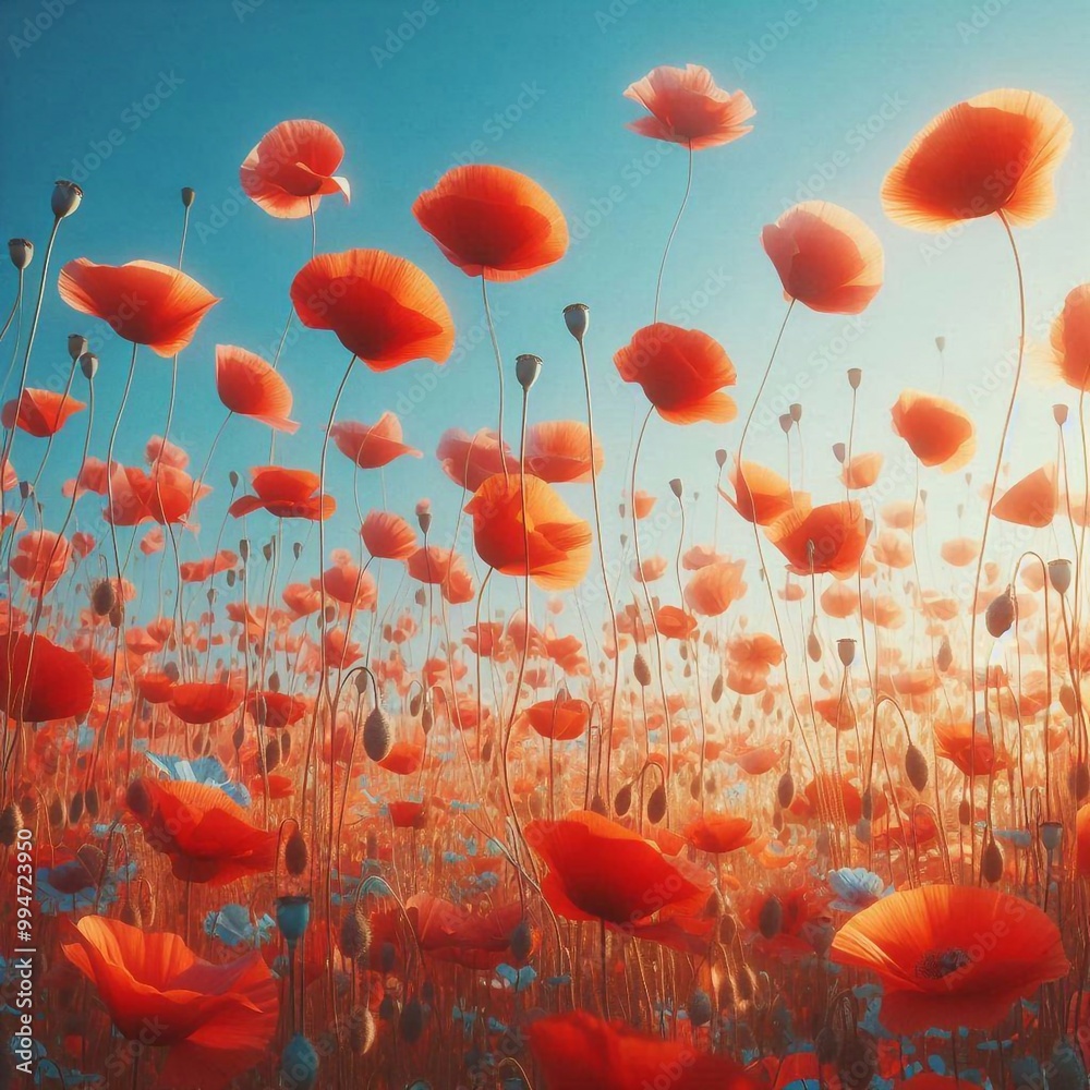 Wallpaper Hintergrund Klatschmohn