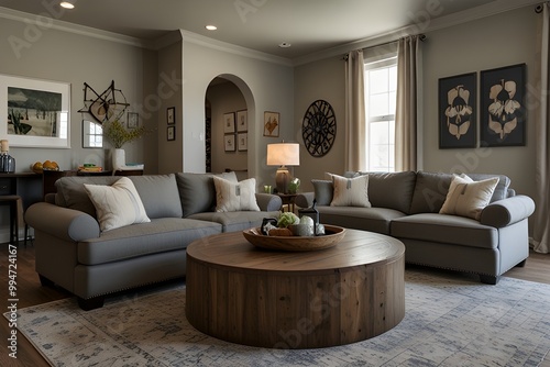 Famil friendly. Durable furniture, cozy seating, and space for game.