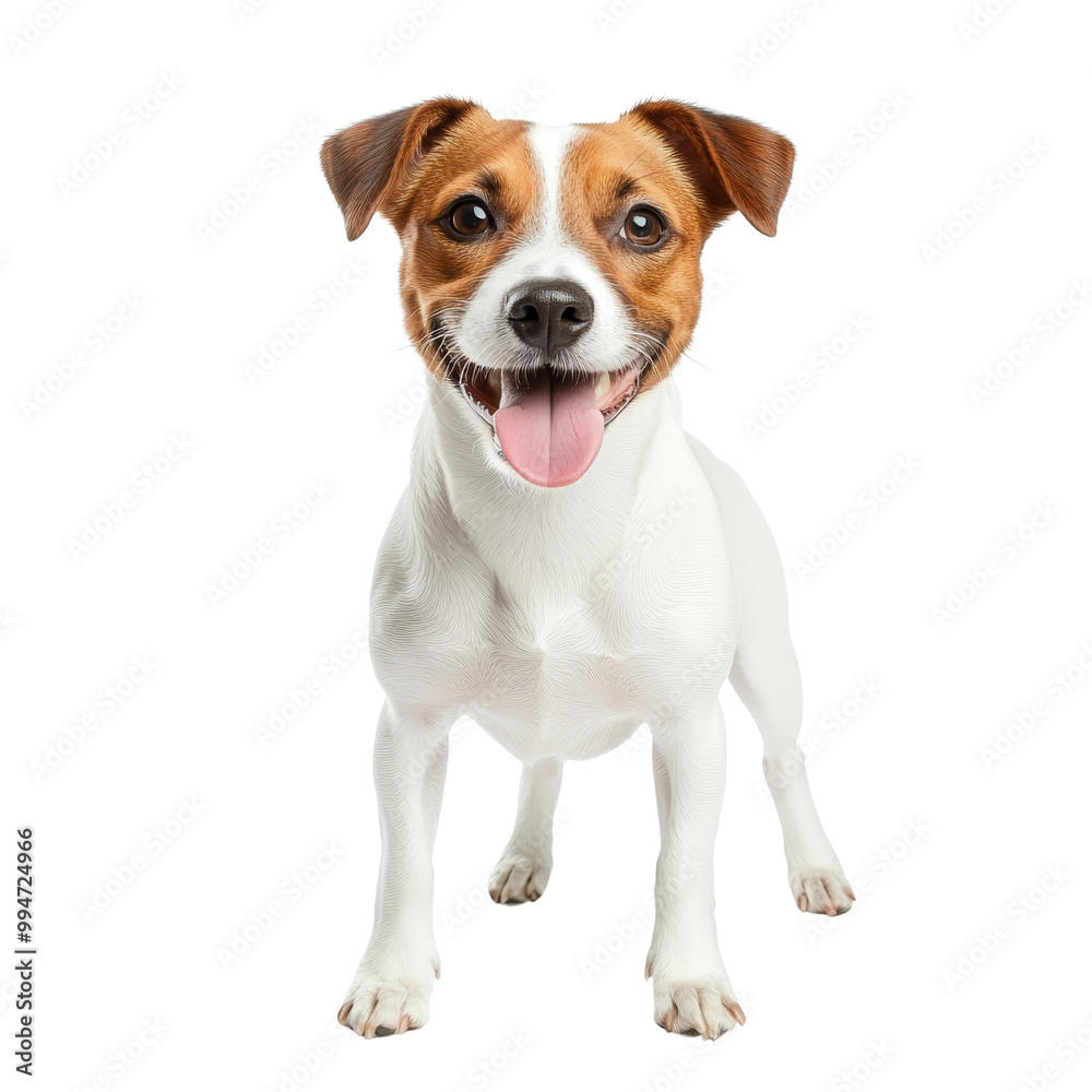 Happy Jack Russell Terrier Dog with Tongue Out Happy Jack Russell Terrier Dog with Tongue Out