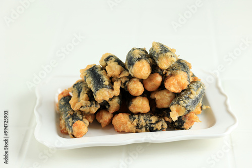 Korean Food Kimmari Seaweed Wrapped Tempura photo