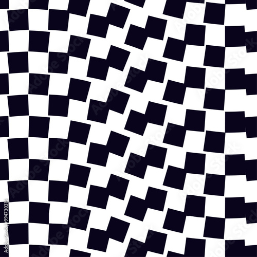 Psychedelic checkerboard pattern
