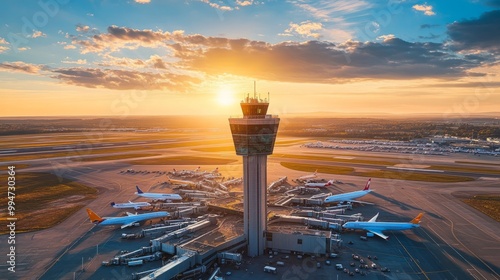 Sunset at Airport Tower