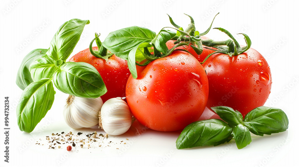 fresh tomatoes and basil fresh tomatoes and basil