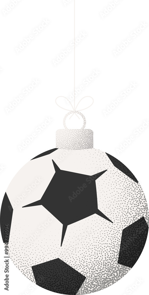 Obraz premium soccer christmas ball