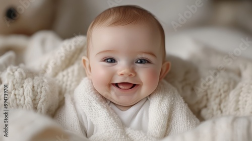 Happy Baby with a Big Smile