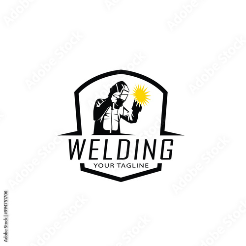 Welding vector logo template