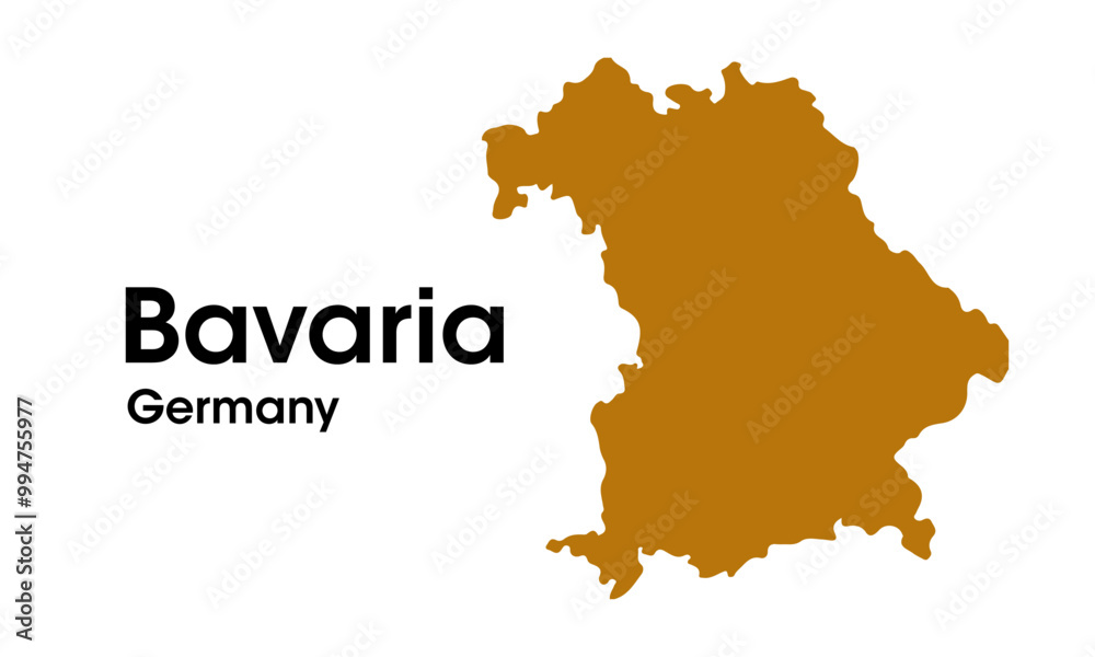Obraz premium bavaria map germany
