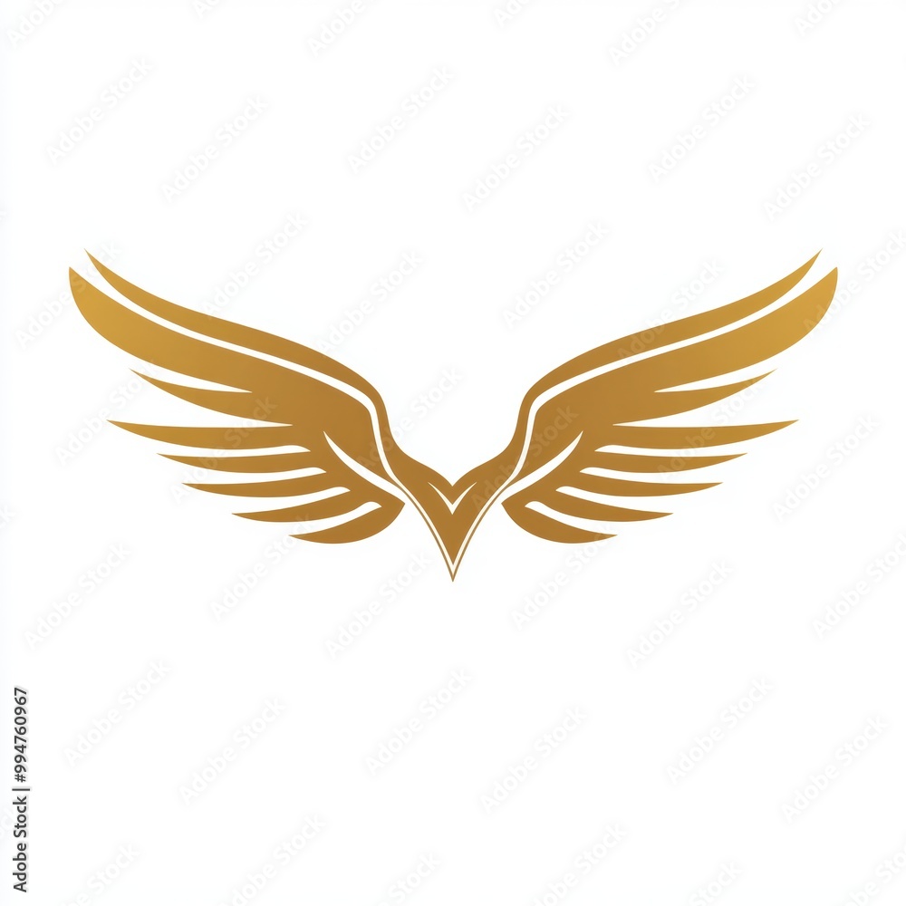 A stylized golden wing design, symbolizing freedom or aspiration. A stylized golden wing design, symbolizing freedom or aspiration.