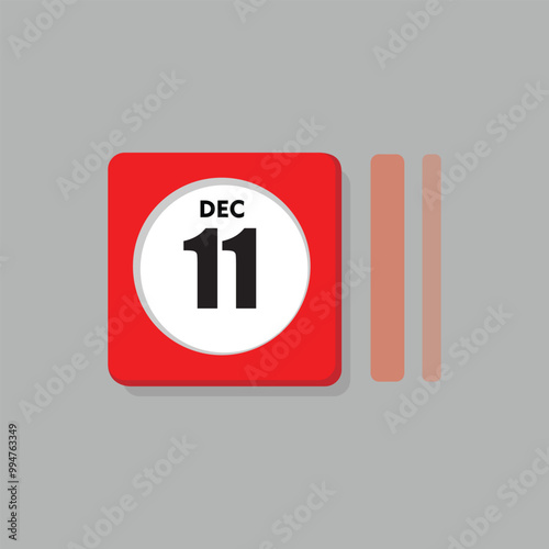calender icon, 11 december
