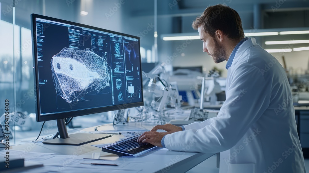 Medical Researcher Analyzing Data Medical Researcher Analyzing Data