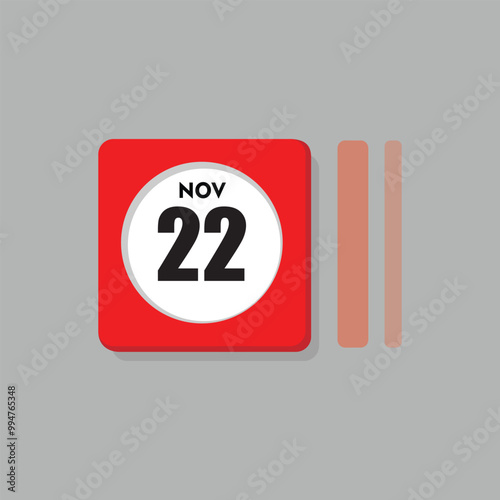 calender icon, 22 november icon