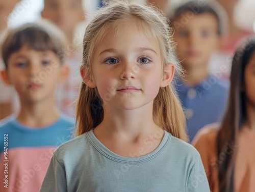 Young Girl's Class Group Photo