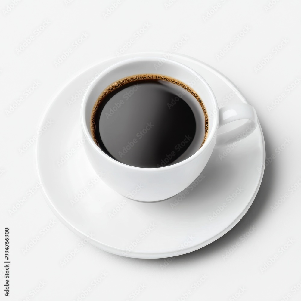 Black coffee cup on a white isolated background. Black coffee cup on a white isolated background.