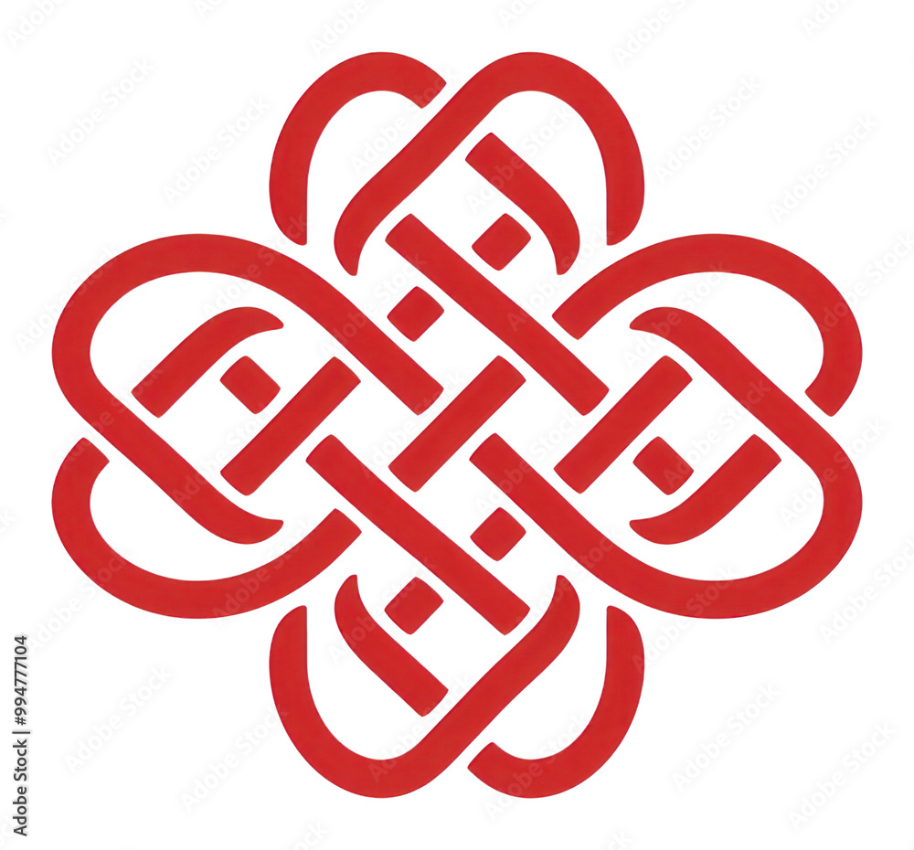 PNG Chinese Knot symbol white line. PNG Chinese Knot symbol white line.