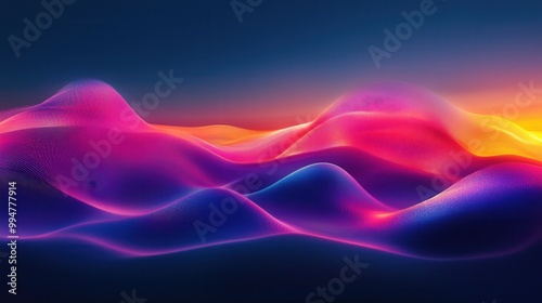 Vibrant Abstract Landscape