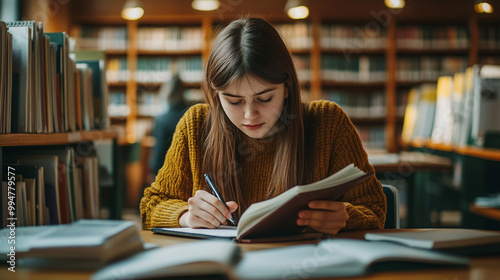 本を読む女性