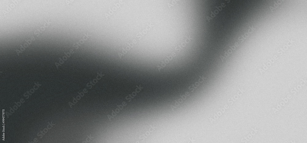 Abstract background with gray white gradient, grainy texture, grunge noise, banner design for website, copy space
