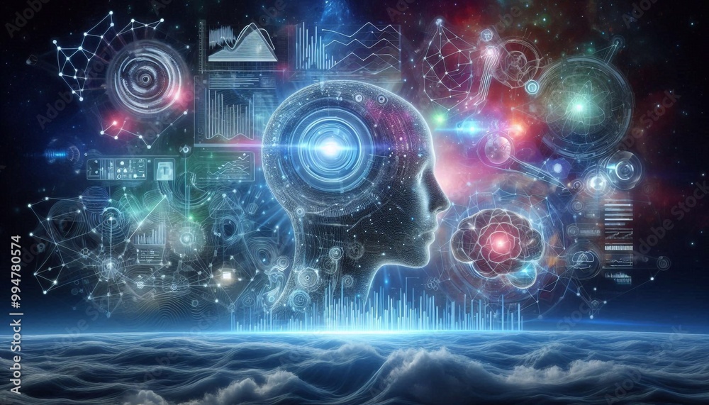 Obraz premium Forschung, Zukunft, Ki