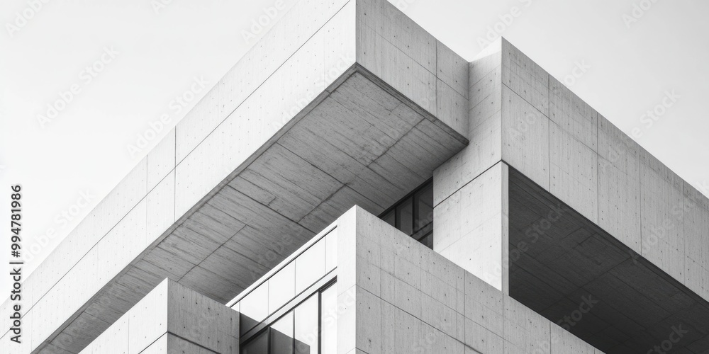 Fototapeta premium Modern Architecture - Minimalist Multi-Level Structure