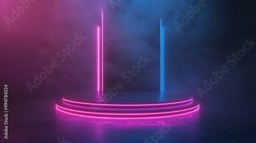 Neon Lighting Stage