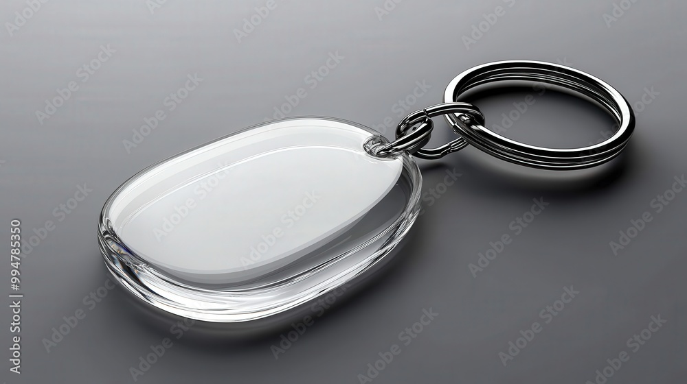 Stunning 3D Mockup of White Acrylic Keychain Stunning 3D Mockup of White Acrylic Keychain