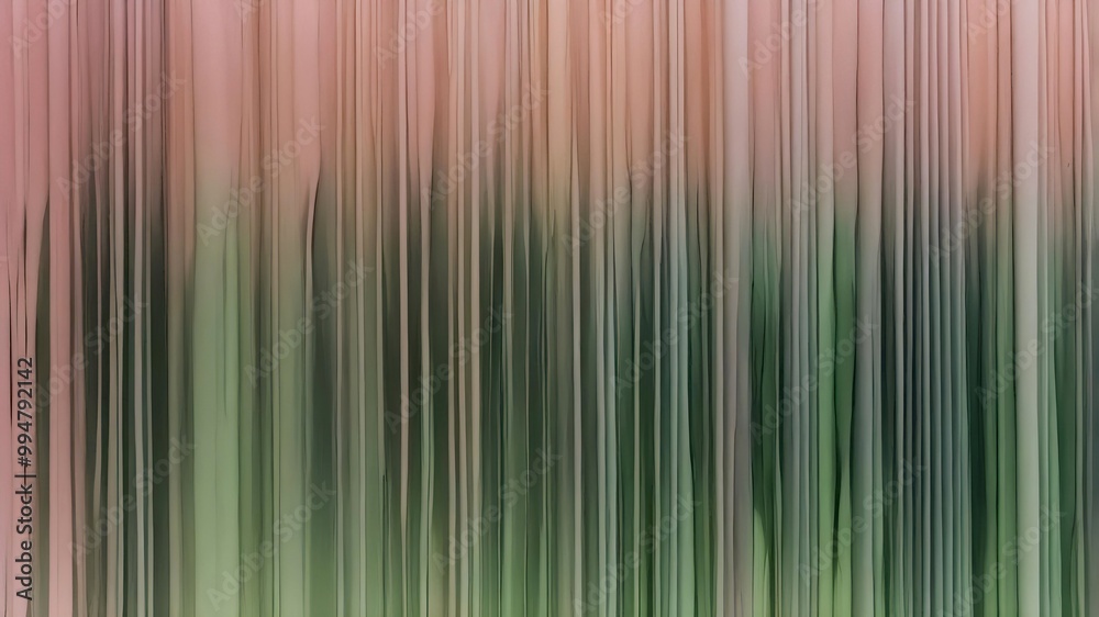 Fototapeta premium Abstract Vertical Lines Subtle Color Transitions Green Pink Blurred Texture Artistic Representation