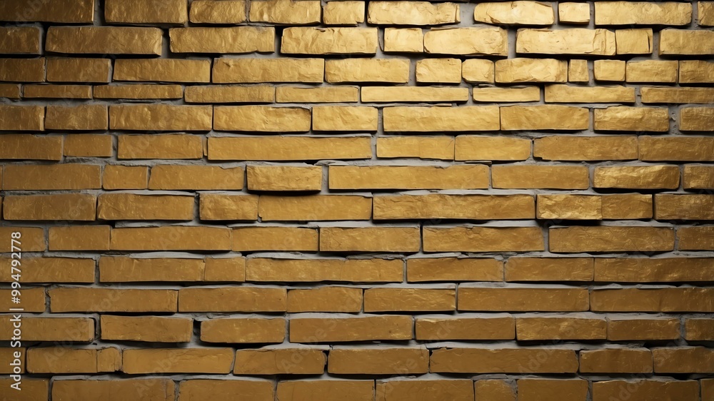 Fototapeta premium rustic gold brick wall background