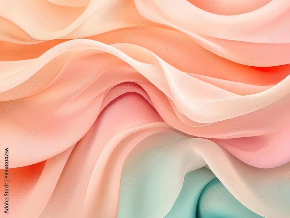 flowing liquid-like waves in pastel peach and turquoise, the serene and fluid movement. flowing liquid-like waves in pastel peach and turquoise, the serene and fluid movement.