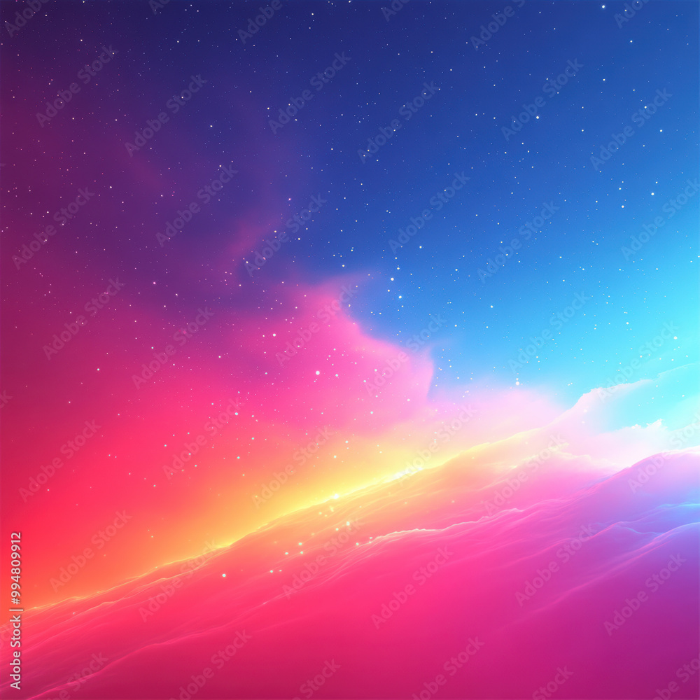 vibrant pastel gradient background featuring blend of pink, orange, and blue hues, creating dreamy and ethereal atmosphere. soft glow and starry elements enhance serene and calming effect vibrant pastel gradient background featuring blend of pink, orange, and blue hues, creating dreamy and ethereal atmosphere. soft glow and starry elements enhance serene and calming effect