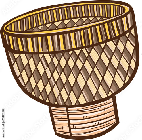 Boboko Traditional Basket of  Java Indonesia photo