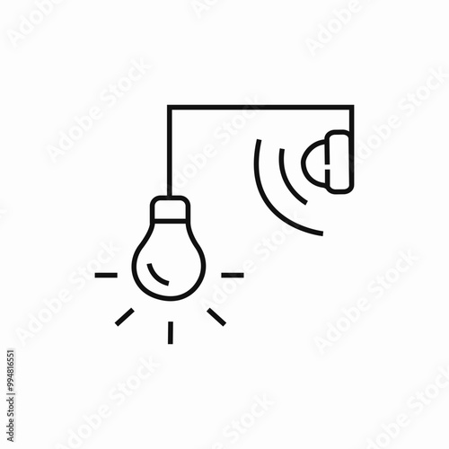 lightbulb lamp alarm icon sign vector