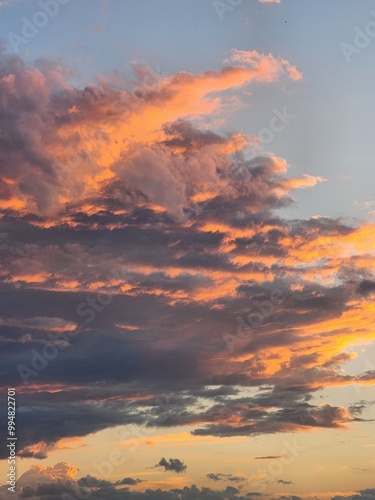 sunset in the clouds
