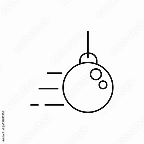big wrecking ball icon sign vector