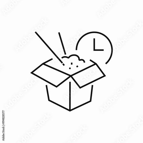 open box icon sign vector